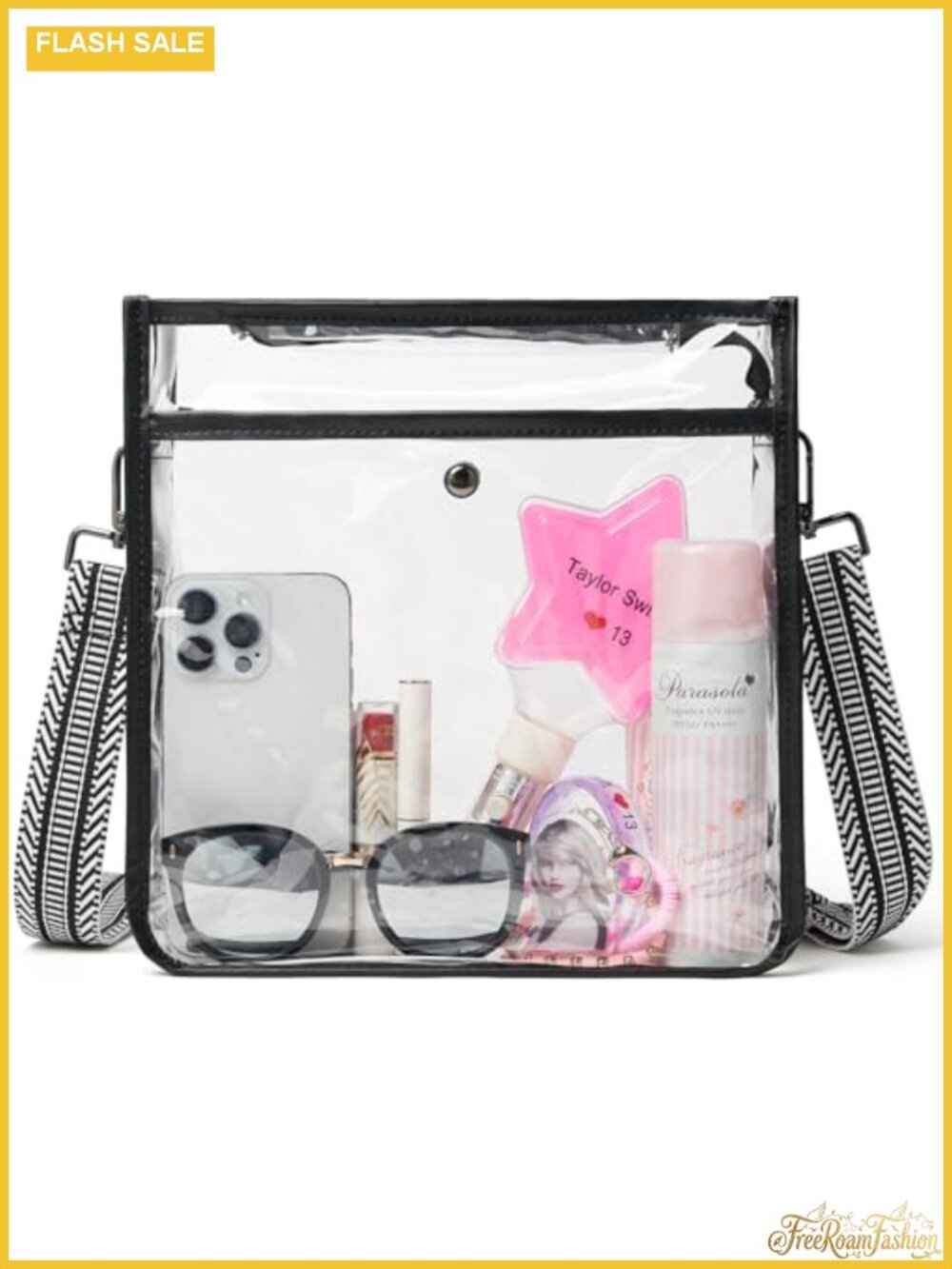 Clear Crossbody Bag Stadium Approved 12x12x6 Concerts Travel